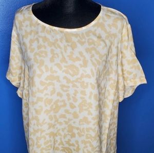 Short Sleeve Round Neck Woven T-Shirt